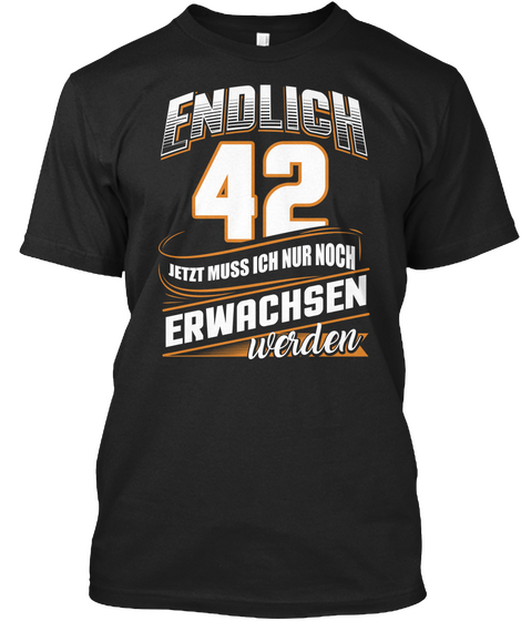 42 Jahre Geburtstag Geburtstag Black Camiseta Front