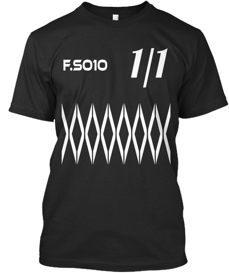 F. 5010 1/1 Black T-Shirt Front