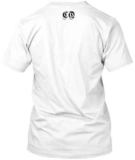 C Q White T-Shirt Back