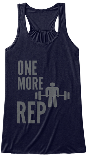 One More Rep Midnight T-Shirt Front