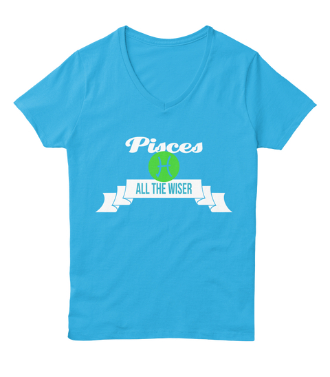 Pisces H All The Wiser Aquatic Blue  Camiseta Front