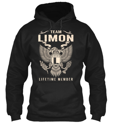 Team Limon  Lifetime Member Black Camiseta Front