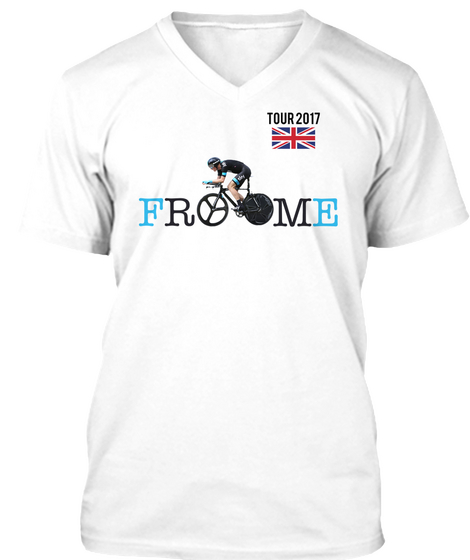 Tour 2017 Froome White áo T-Shirt Front