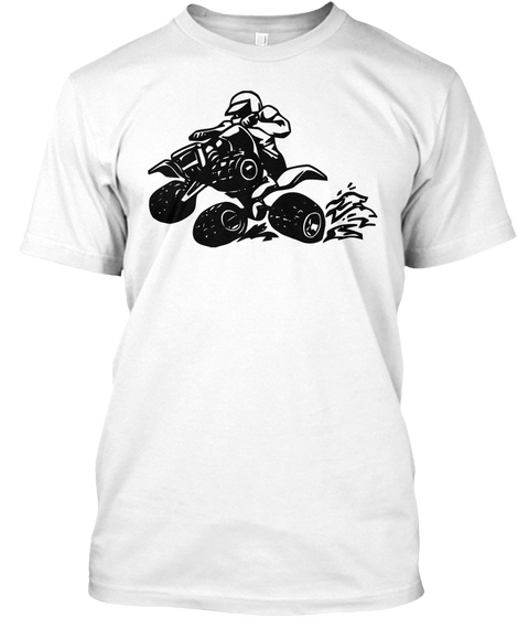 Four Wheeling White Camiseta Front