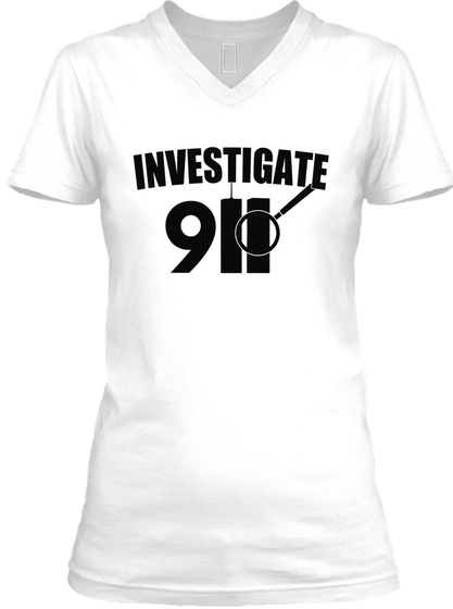 Investigate Definition 911 T Shirt White T-Shirt Front