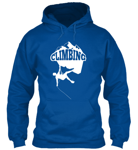 Climbing Royal T-Shirt Front