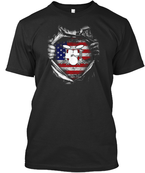 Firefighter03 Black T-Shirt Front