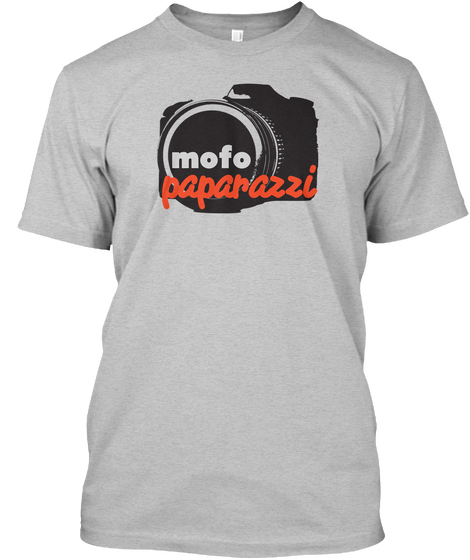 Mofo Paparazzi Light Heather Grey  áo T-Shirt Front