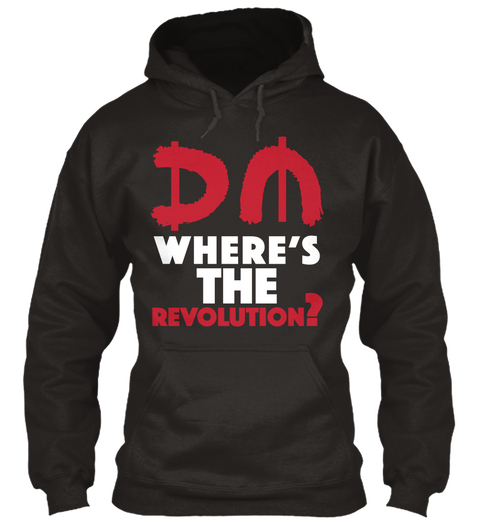 Revolution   Hoodie Jet Black Camiseta Front