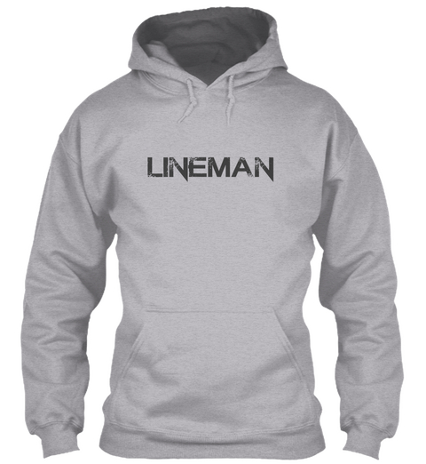 Lineman Sport Grey T-Shirt Front