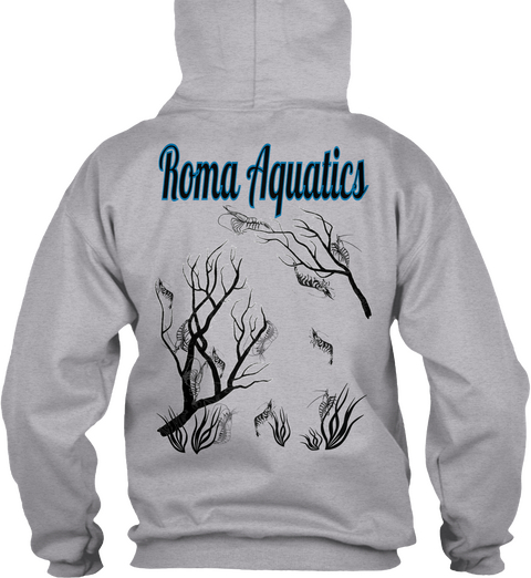 Roma Aquatics Sport Grey T-Shirt Back