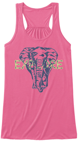 Explore Neon Pink Camiseta Front