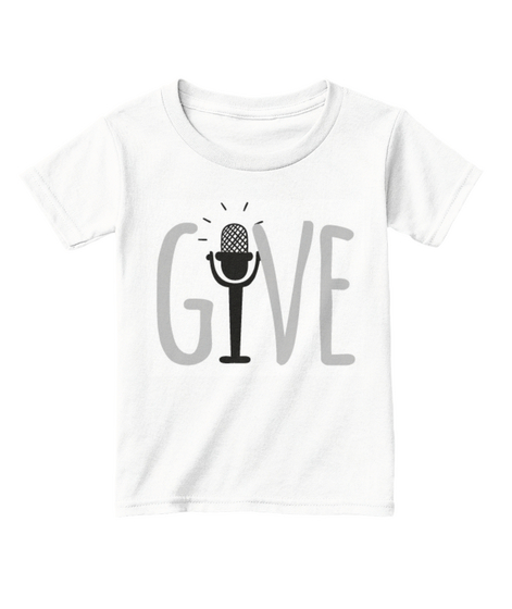 Give White  T-Shirt Front