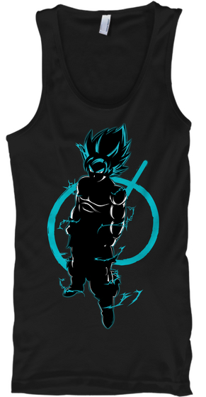 Goku God   Ts00174 Tt Black T-Shirt Front