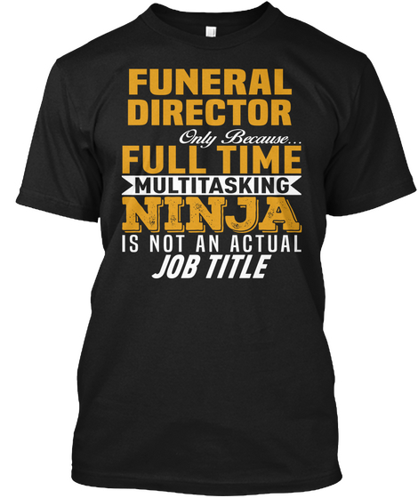 Funeral Director Black Kaos Front