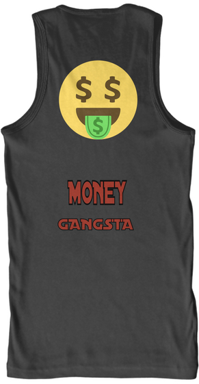 Money G Angsta Black Camiseta Back