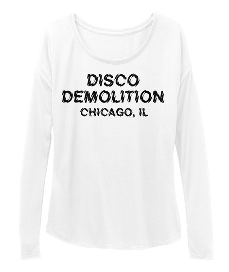 Disco Demolition T Shirtsdemolition Disco White T-Shirt Front