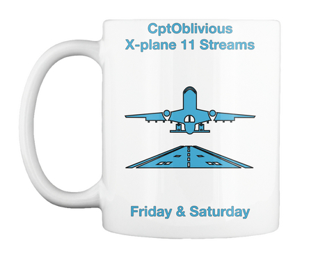 Cpt Oblivious
X Plane 11 Streams Friday & Saturday White T-Shirt Front