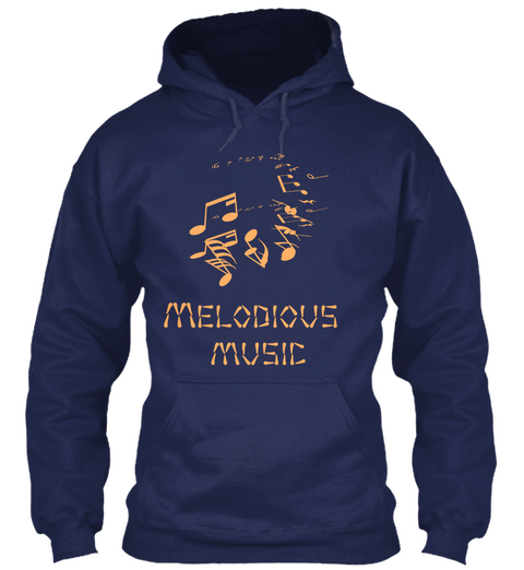 Melodious Music Navy Maglietta Front