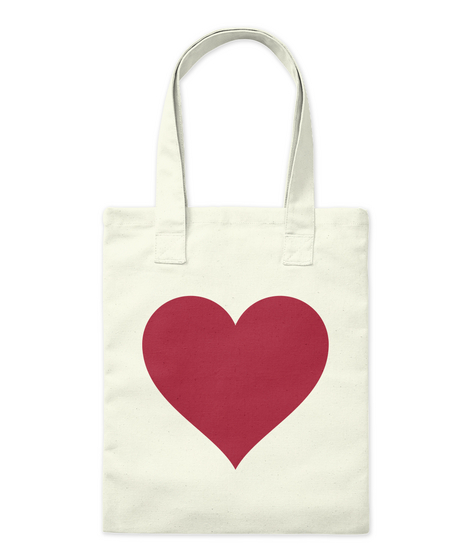 Love Tote Bag Natural T-Shirt Front