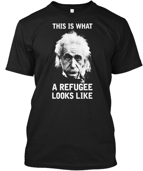 This Is What A Refugee Looks Like Black T-Shirt Front