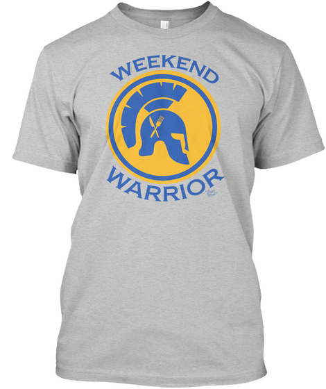 Weekend Warrior Light Heather Grey  T-Shirt Front