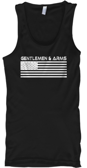 Gentlemen & Arms Black T-Shirt Front