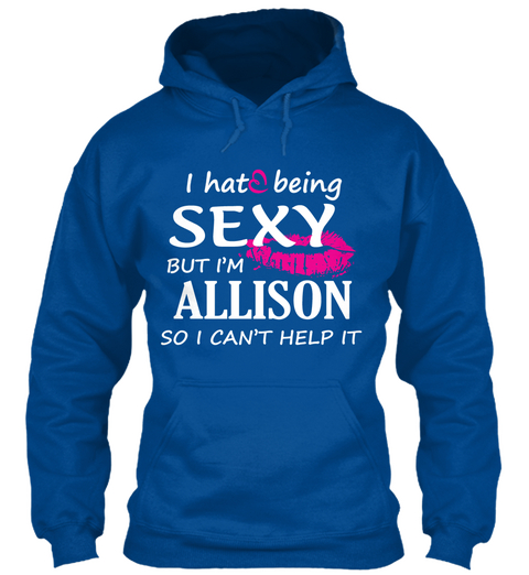 Tshirt Of Allison, Sexy Allison Royal T-Shirt Front