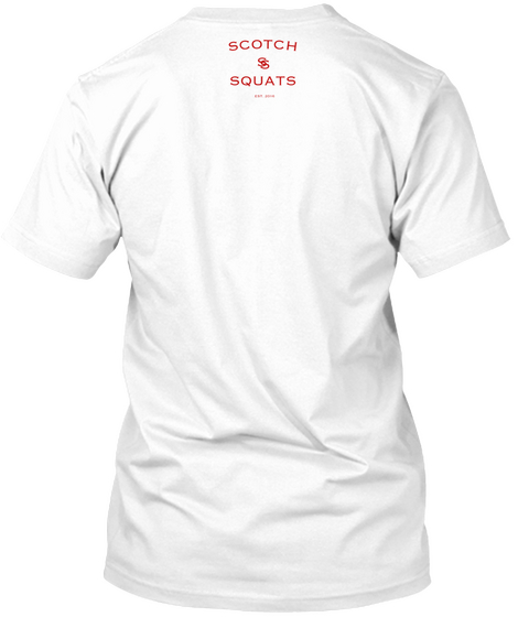 Scotch Ss Squats Est White T-Shirt Back
