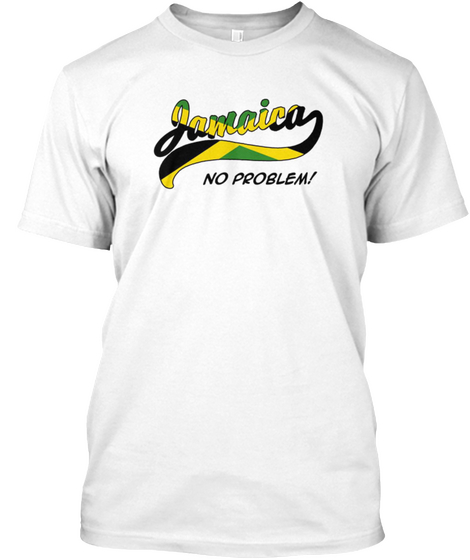 Jamaican Style Tees White Maglietta Front