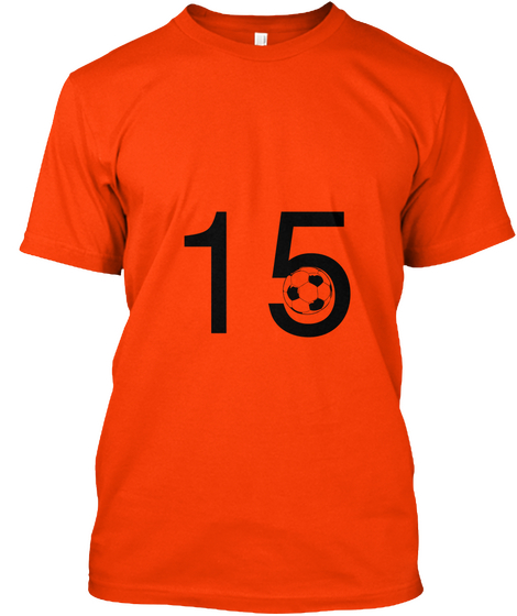15 Orange Maglietta Front