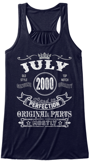 2000 July Aged To Perfection Midnight T-Shirt Front