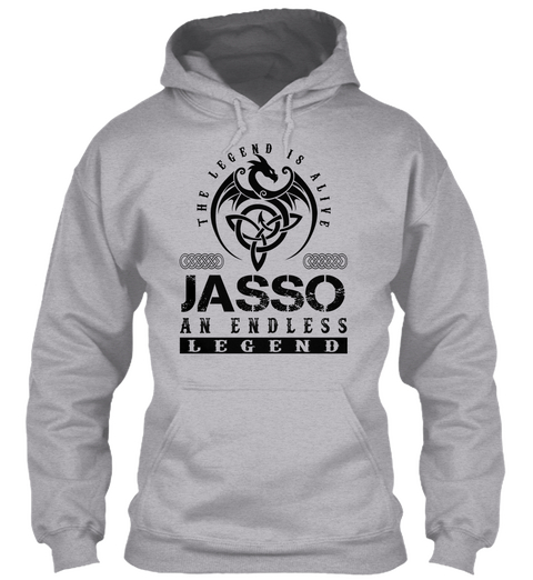 Jasso   Legends Alive Sport Grey Maglietta Front
