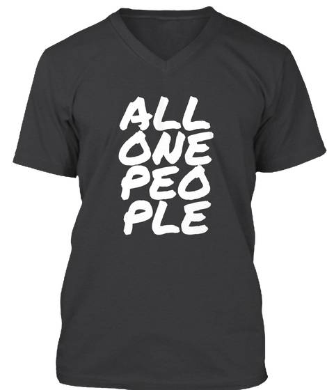 All One People Dark Grey Heather T-Shirt Front