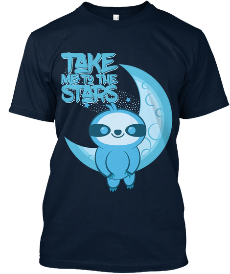 Take Me To The Stars New Navy T-Shirt Front