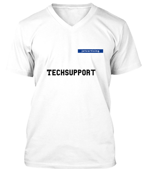 Tech Support White Kaos Front