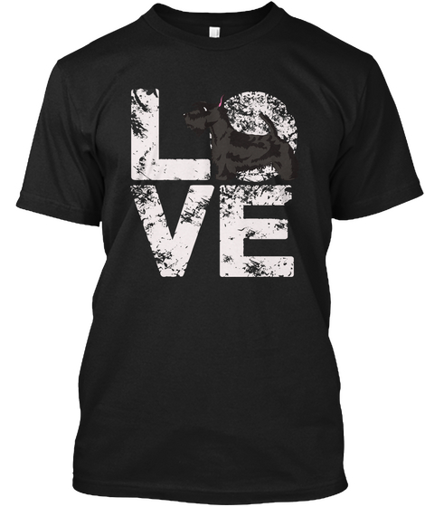 Love Black áo T-Shirt Front