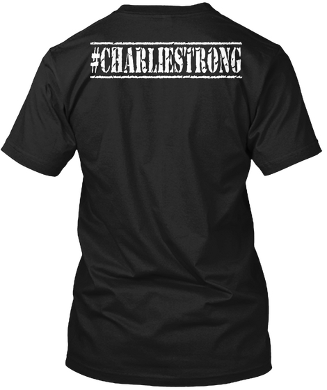 #Charliestrong Black Camiseta Back