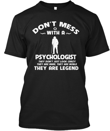 Rare Noble Legend Psychologist Black T-Shirt Front