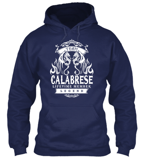 Team Calabrese Lifetime Member Legend Navy Camiseta Front