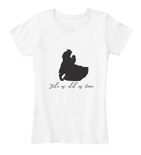 Tale As Old As Time White Camiseta Front