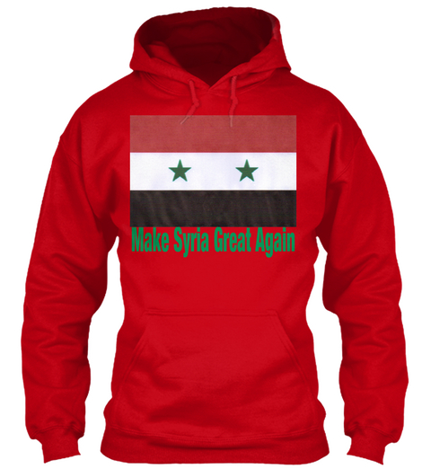 Make Syria Great Again Red T-Shirt Front