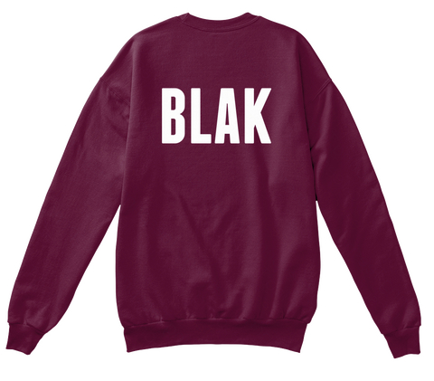 Blak Maroon  Camiseta Back