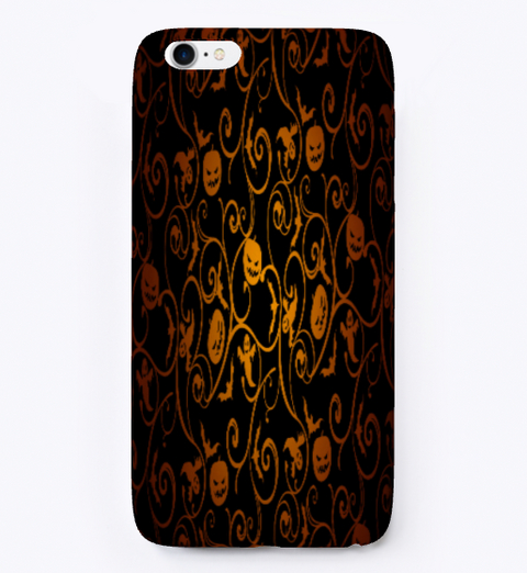 Halloween Special Iphone Case Black T-Shirt Front