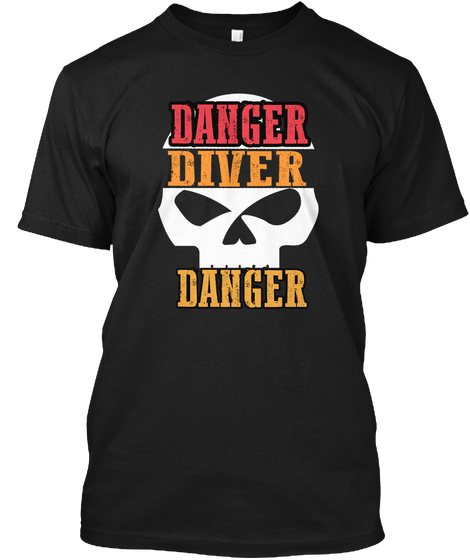 Ltd Danger Diver Black Maglietta Front