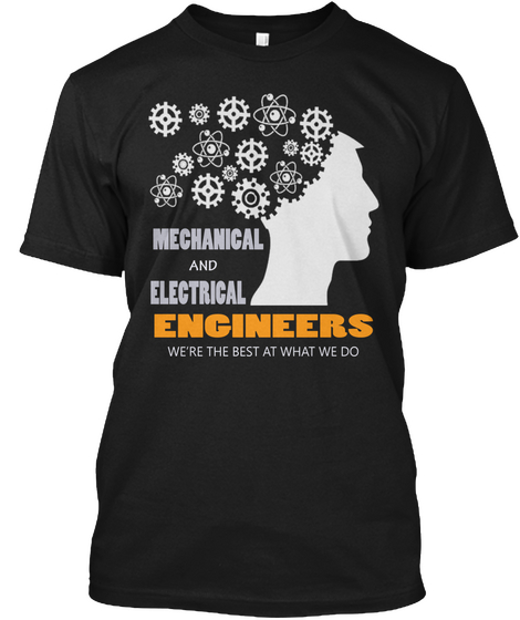 Engineering   Engineer Black T-Shirt Front