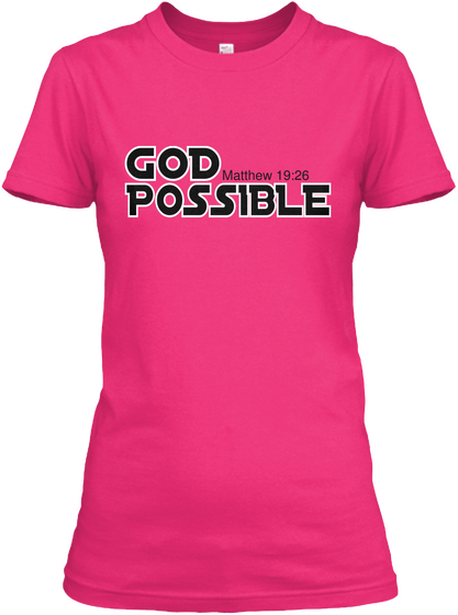 God Matthew 19:26 Possible Heliconia Kaos Front