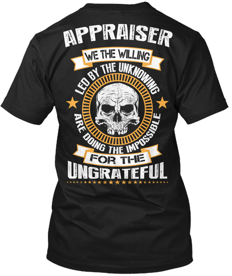 Appraiser The Willing Black T-Shirt Back