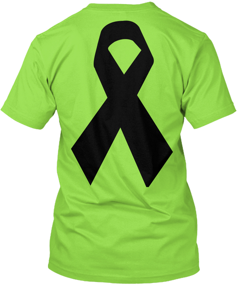 Let's Fight Cancer Together Lime T-Shirt Back