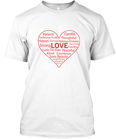 Love   Essential !     White T-Shirt Front